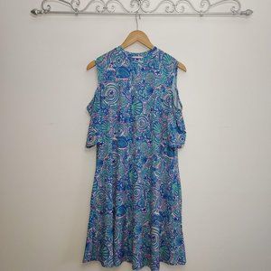 Simply Southern Cold Shoulder Dress, Size L - EUC